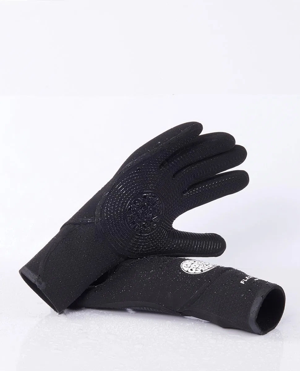 Rip Curl 2023 Flashbomb 3/2 mm 5 Finger Glove WGL1CF - Negro Glove Size - M