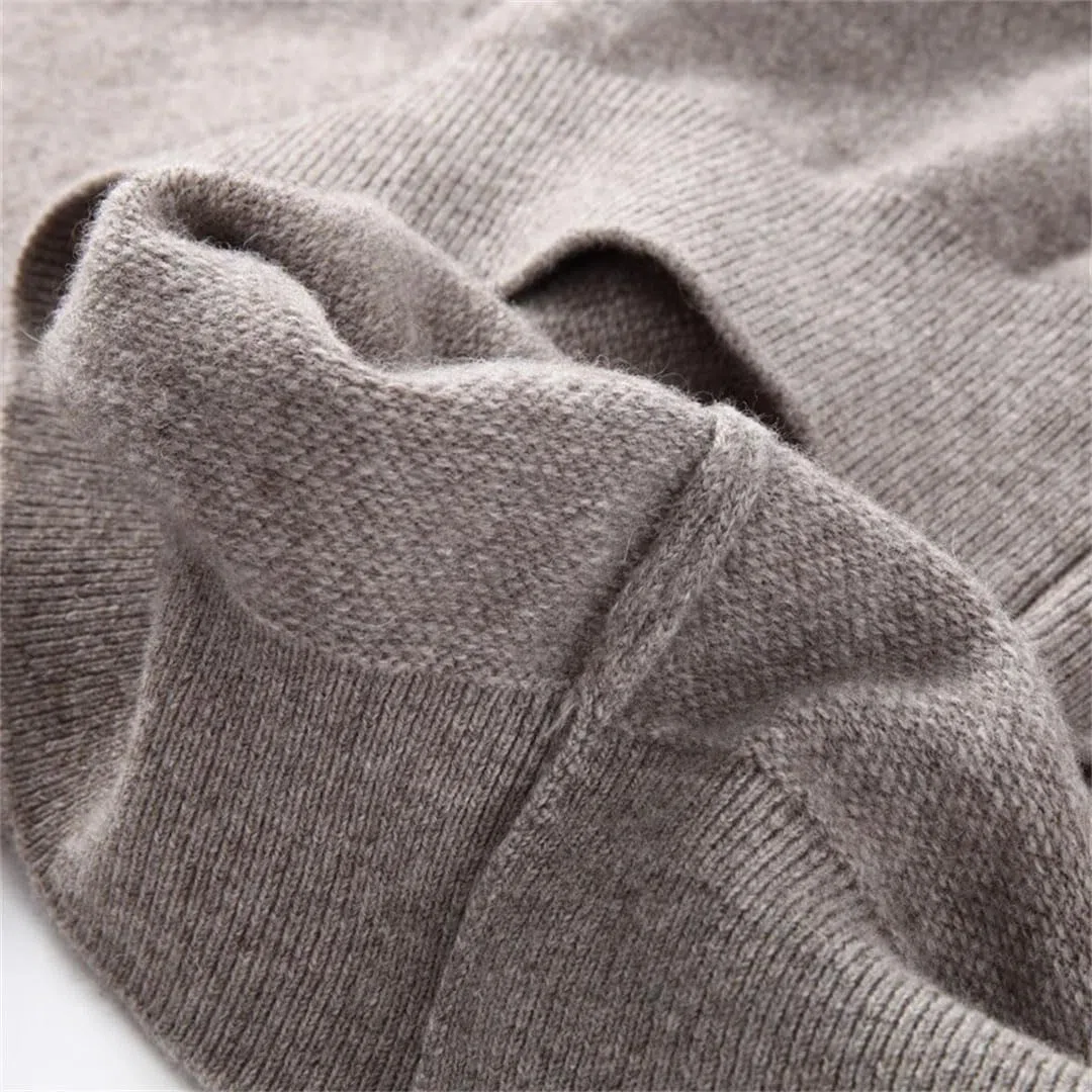 Vogrtcc Suéter Casual De Punto De Cachemira con Cuello En V para Hombre Talla Grande