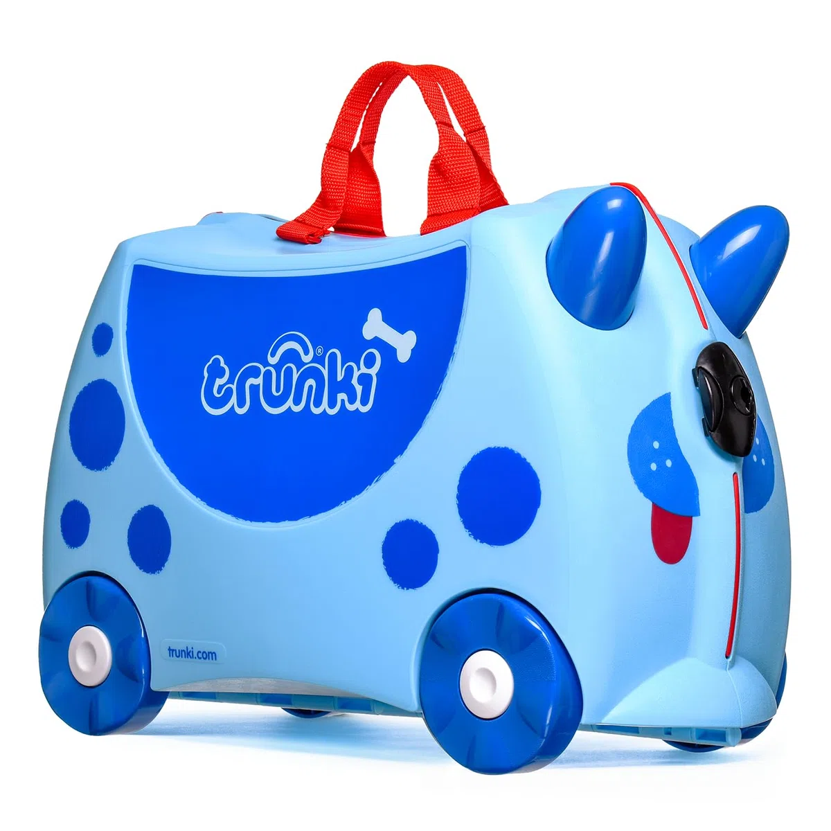 Trunki Maleta con Ruedas Doug, 46 x 20.5 x 31 cm, Equipaje para Niños, Azul con Rayas, para Viajes y Vacaciones