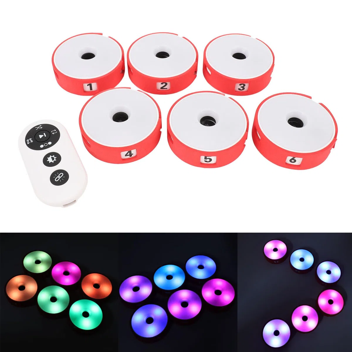 Sports Agility Training Light Kit con bolsa de almacenamiento, equipo de entrenamiento de reacción, entrenador de luces deportivas, mejora el tiempo de reacción, agilidad y habilidades