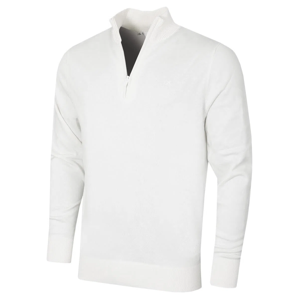 Calvin Klein Su�TER Campus 1/2 Cremallera Hombre - Blanco - XL