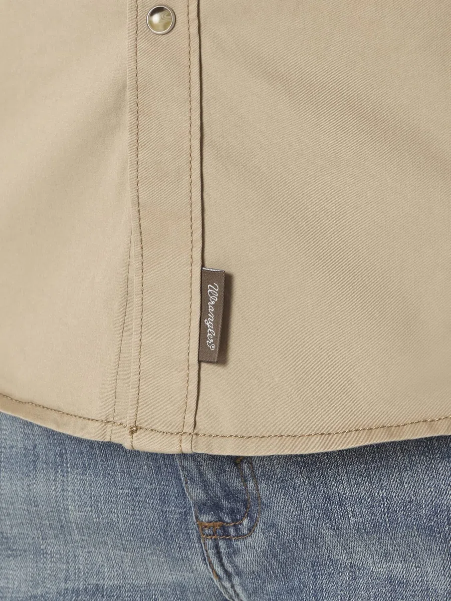 Wrangler Camisa Retro de Manga Larga con Dos Bolsillos Camisa de Vestir Hombre