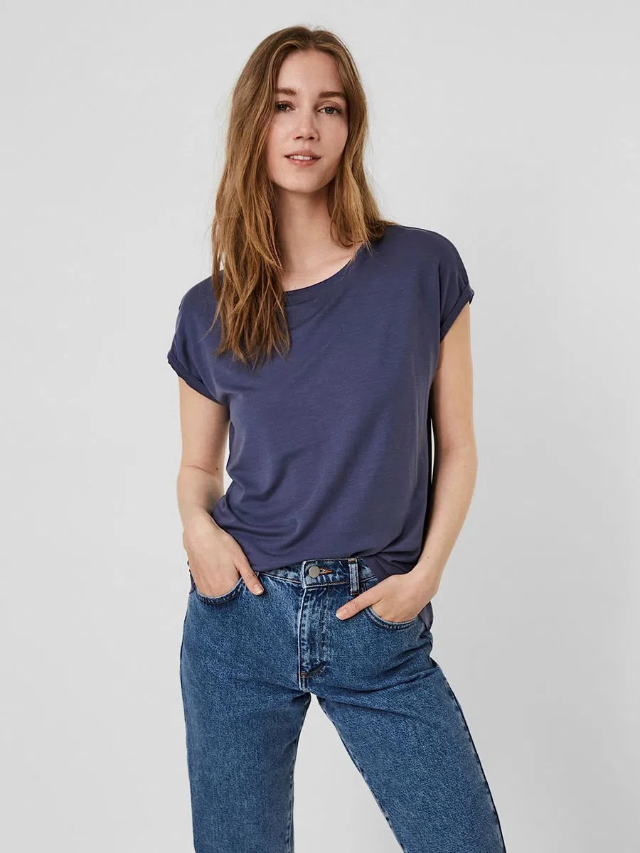 VERO MODA Vmmaxi My SS Soft U-Neck Noos Camiseta para Mujer