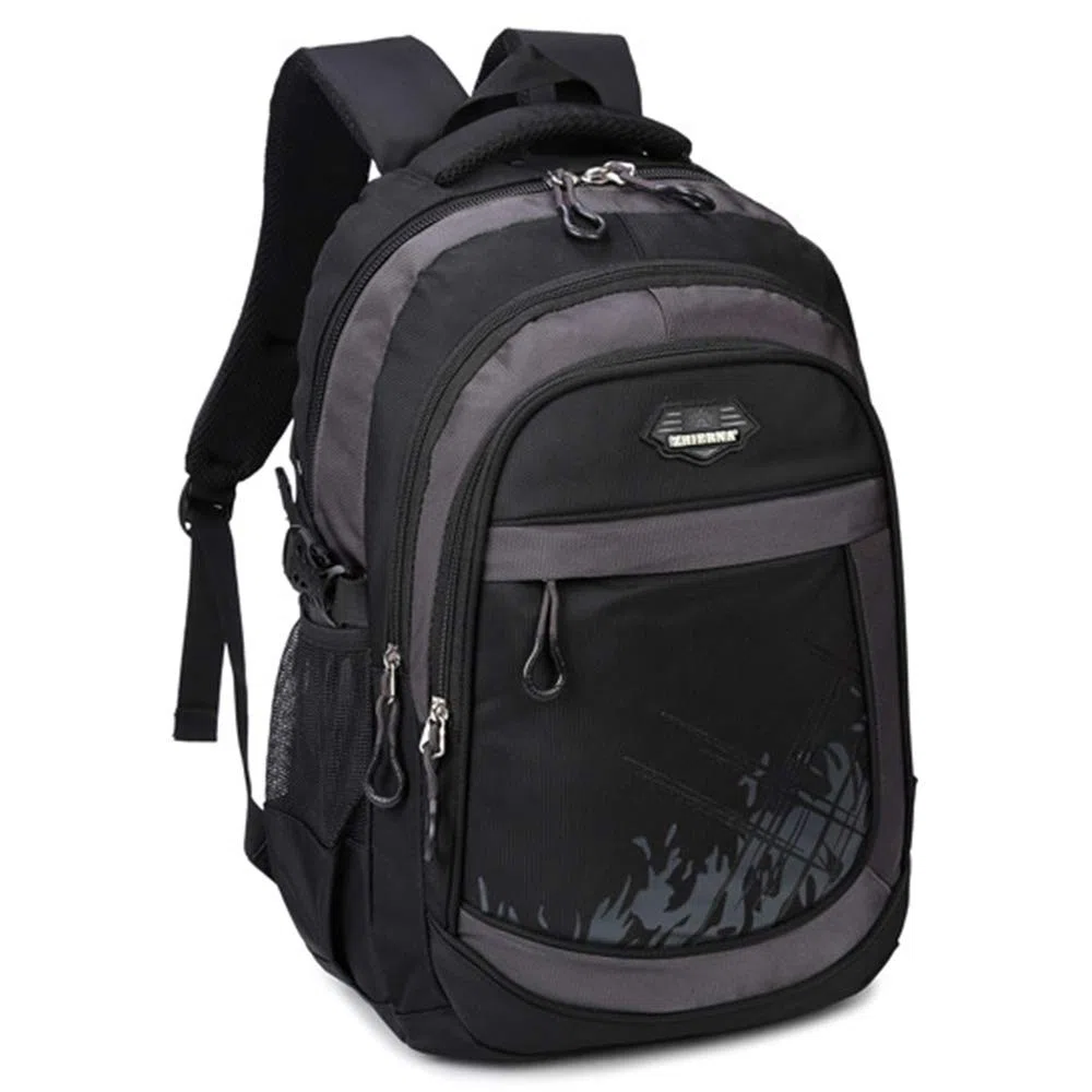Mochila escolar Mochila para niños Niñas Adolescentes, primarios/secundarios/universitarios Estudiantes Satchel Book Tela Oxford impermeable Bolsa para portátil ligera (black)