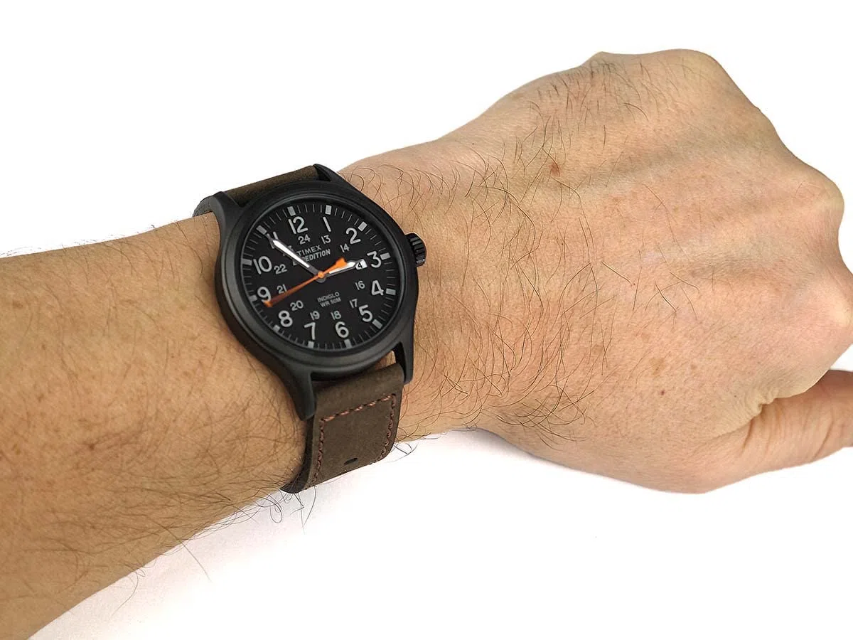 Timex Men's Expedition Scout 40mm Leather Strap Watch