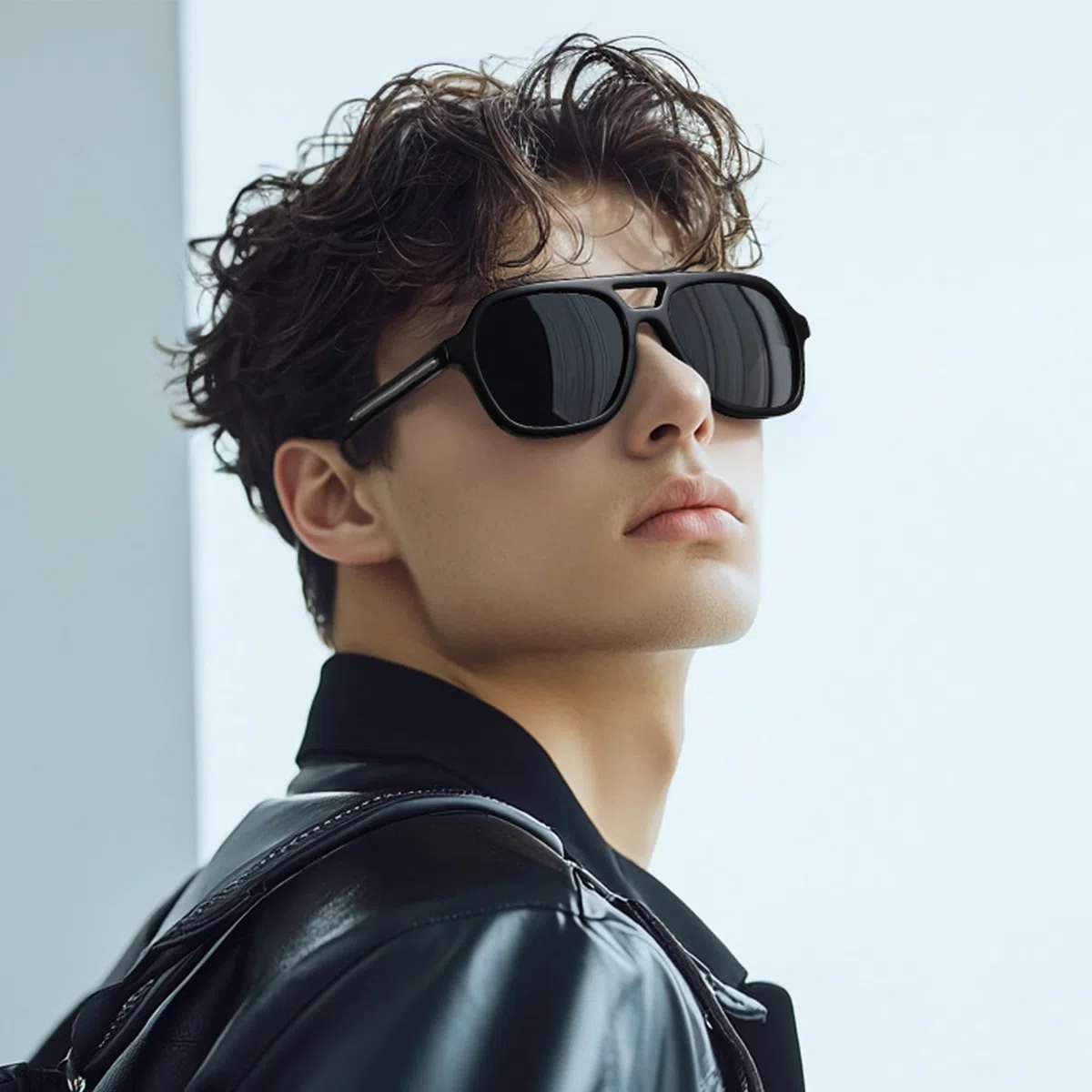 Gafas de sol polarizadas hechas a mano de acetato con protección UV400 para mujer y hombre.