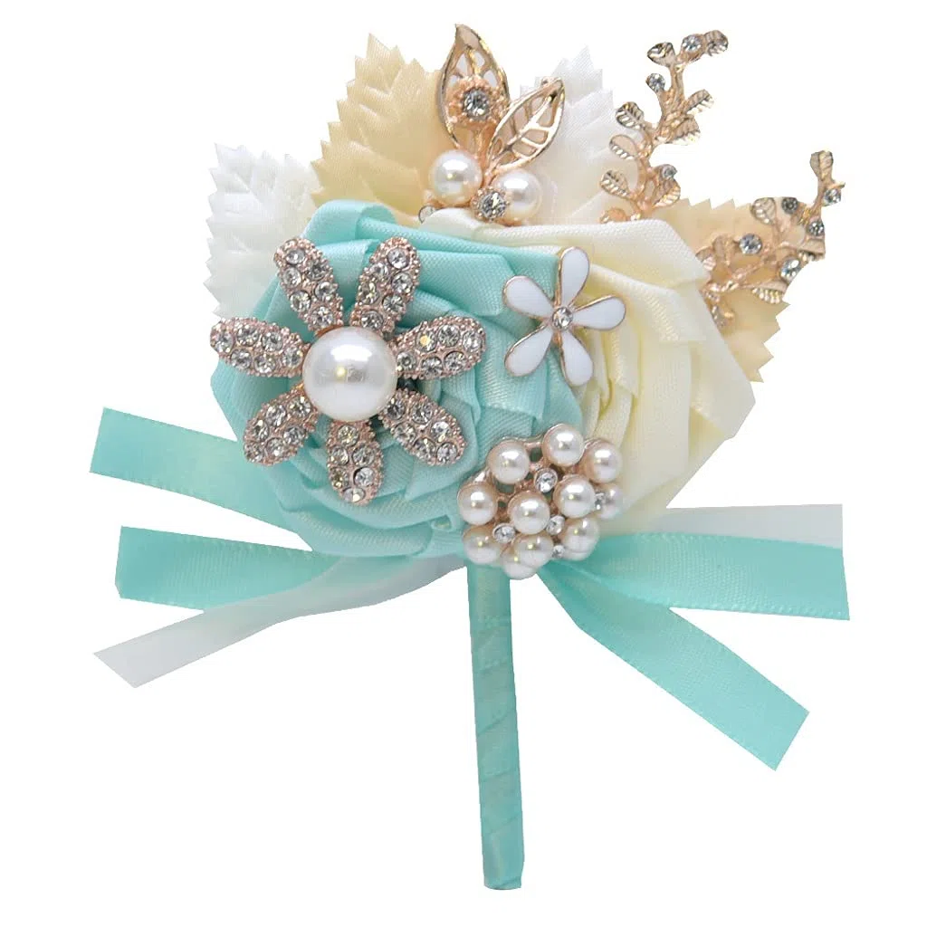Broche de Boda Boutonniere y Ramillete, Regalo de graduación para el Novio, Pin de Solapa de Hoja Dorada, Boda
