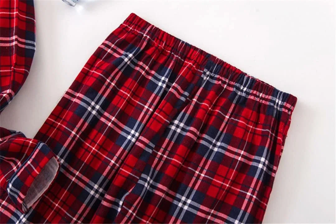 Conjunto de Pijama de Invierno para Mujer,Franela de algodón, Pantalones Largos, Traje para Mujer, Ropa de Dormir, 15 L