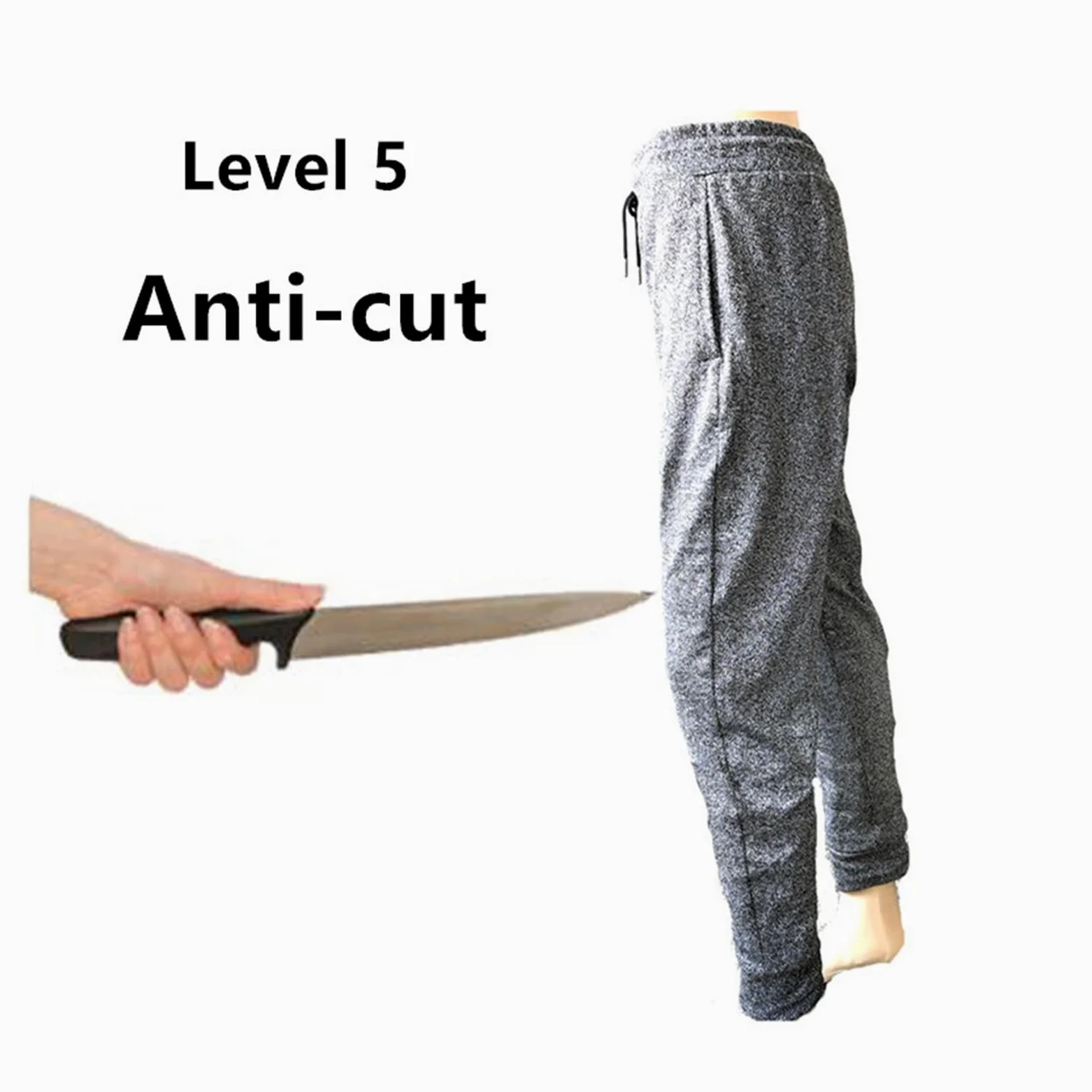 Guantes Anticorte, Pantalones anticortes de Nivel 5 Pantalones Resistentes a Las puñaladas Ropa de Trabajo Prevención de pinchazos Equipo de Seguridad Pantalones de Trabajo Protectores(XL)