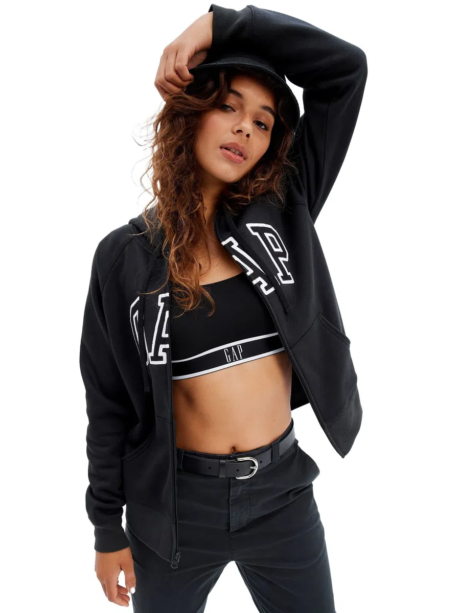 Gap Logo Hoodie Hooded Pull-on Sweatshirt Sudadera Mujer (Pack de 1)