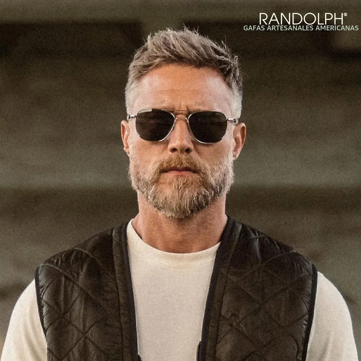 Randolph Aviator Gun Metal Bayonet Gray - 52-20