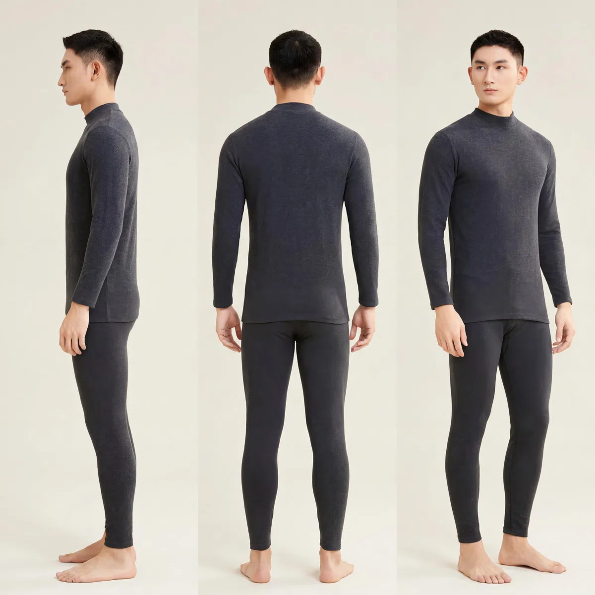 Conjunto de Ropa Interior térmica ultrasuave con Forro Polar para Hombre, Calzoncillos Largos de algodón Puro, Capa Base antiestática para Mayor Comodidad.
