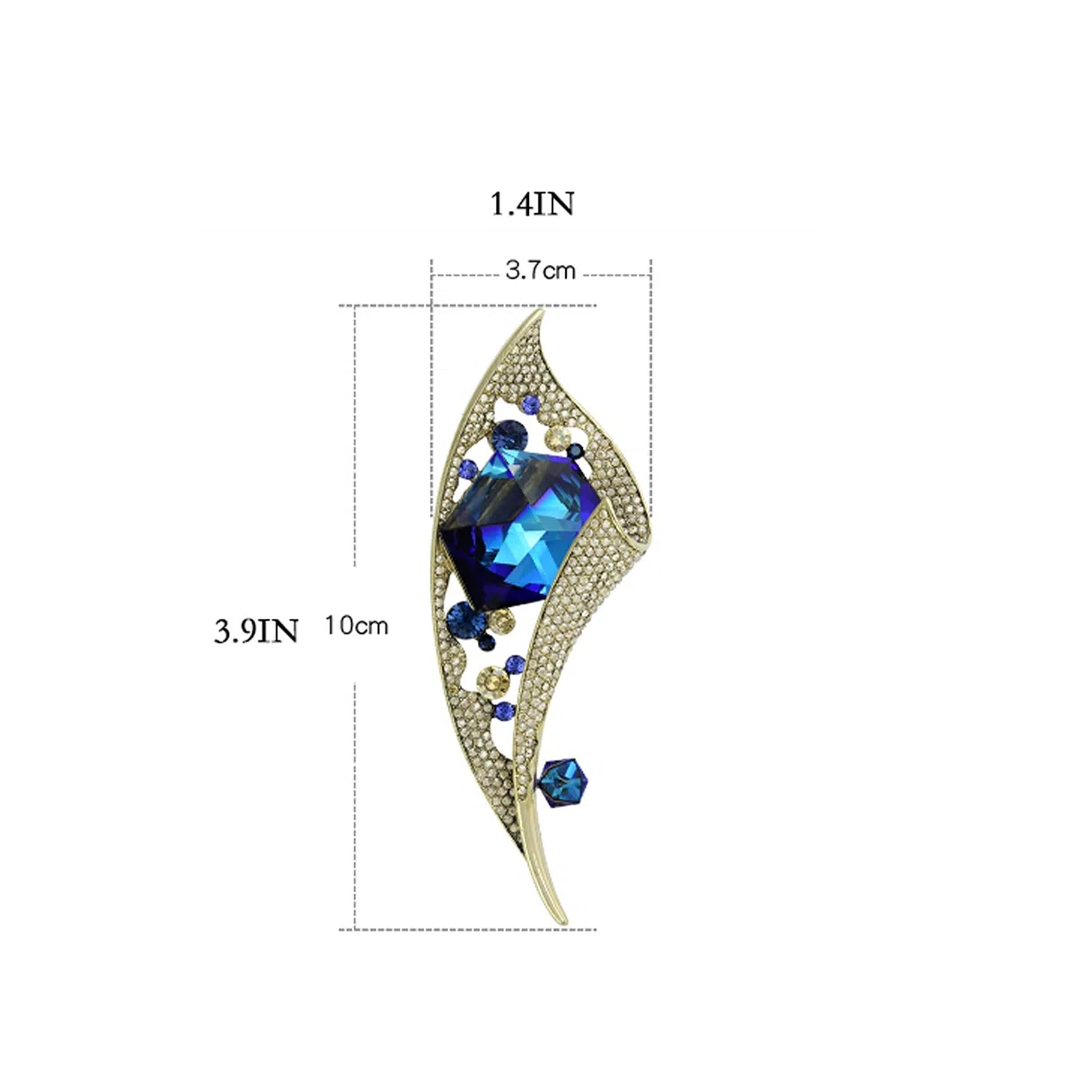 CFWSHJ Broche De Mujer Alfileres Elegante Broche Único Solapa Bufanda Ropa Ramillete Accesorios De Ramillete De Cristal Damas Cumpleaños Boda Baile De Graduación San Valentín Broches Decorativos De