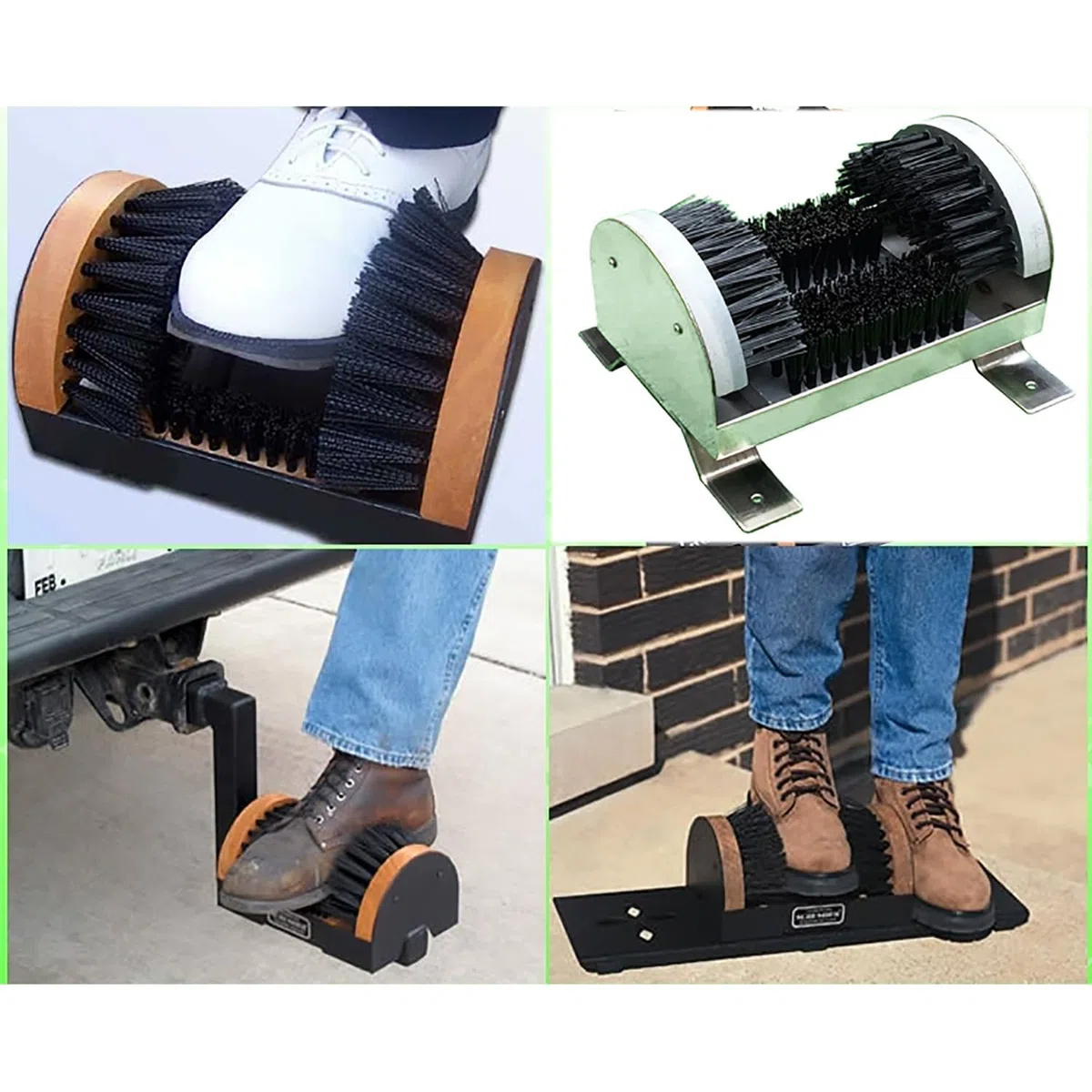Cepillo limpiador para botas de cerdas rígidas para exteriores, cepillo para limpiar botas y zapatos, elimina el polvo y la nieve de las suelas, para canchas, jardines de infancia, jardines, interiore