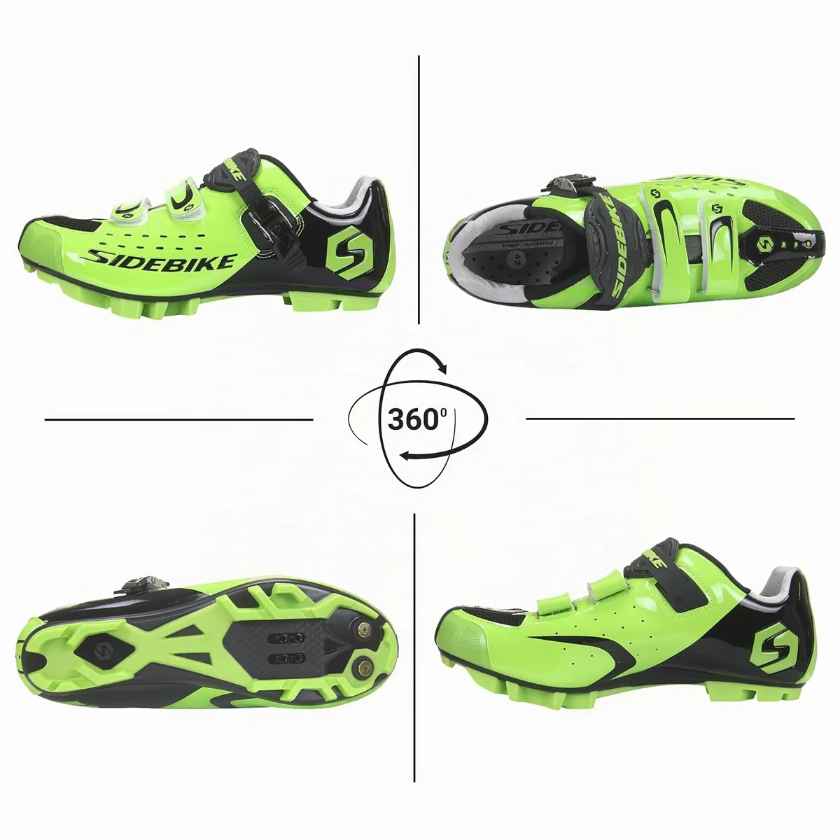 Zapatillas de Ciclismo MTB para Hombre/Mujer, Zapatillas para Bicicleta de montaña, Transpirables, Antideslizantes, compatibles con Sistema SPD - V03 40 EU