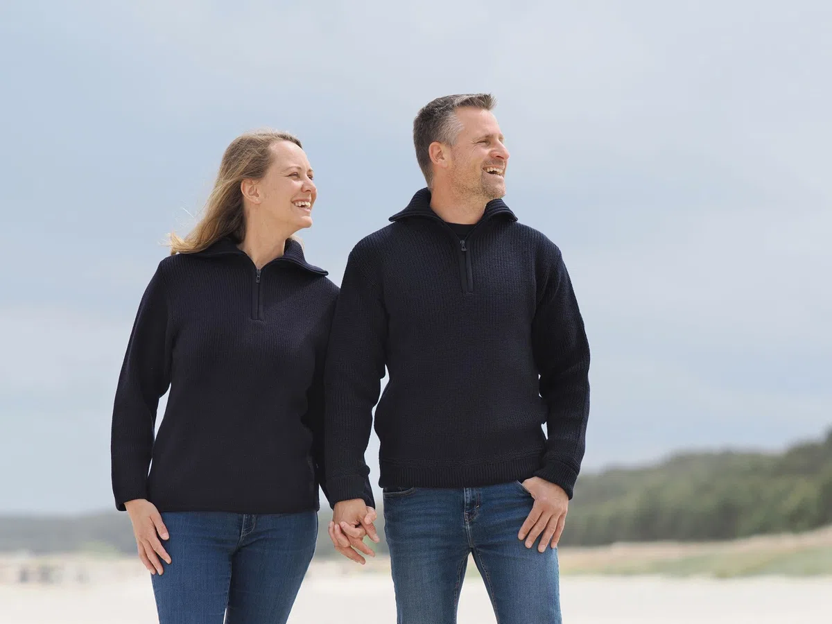 Blauer Peter - Jersey de Estilo Marinero - Lana de Merino - 10 Colores