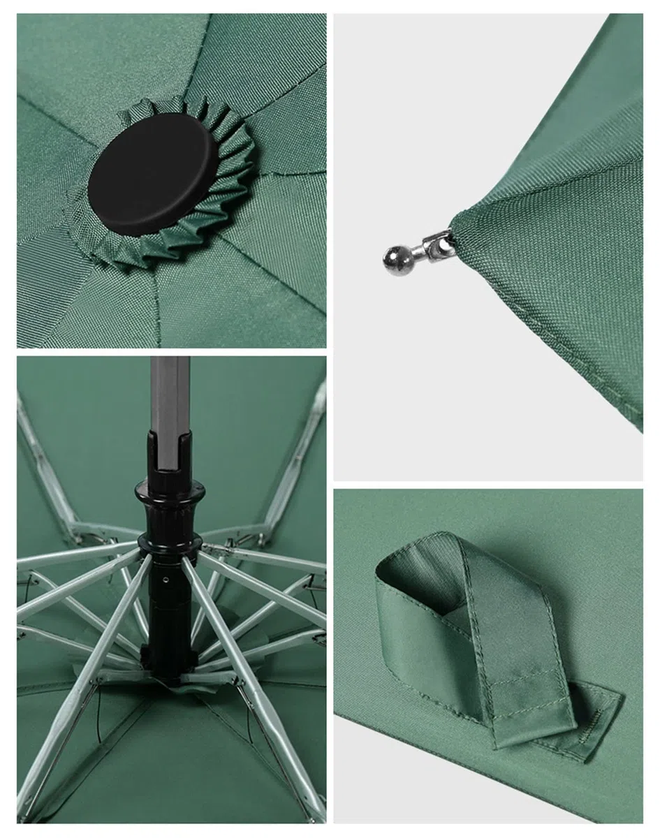 Paraguas Plegable de 8 Varillas, Apertura y Cierre automáticos, Paraguas de Bolsillo de 6 Colores, Paraguas pequeño, Compacto, Ligero, Resistente, Mini, Paraguas portátil