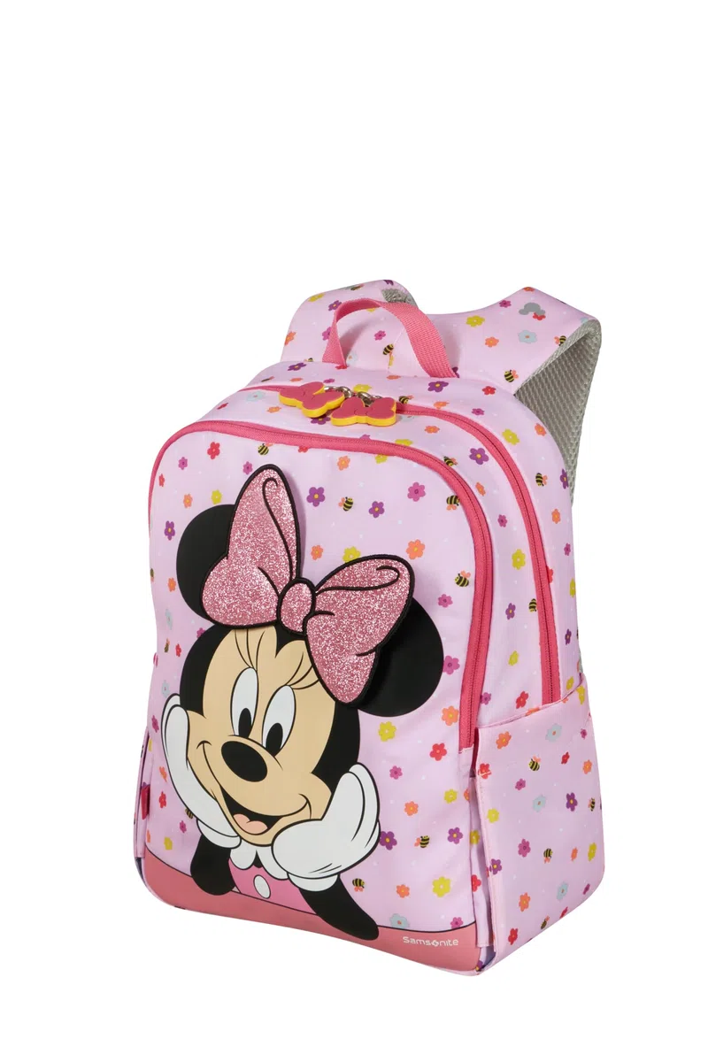 Samsonite Daydream Disney - Mochila Infantil Minnie Mouse, 36 cm, 15 L - Ergonómica con Tirantes Acolchados y Panel Trasero - Detalles Reflectantes - 2 Portabotellas - Minnie Flower Power