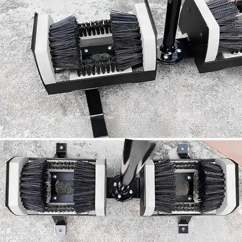 Cepillo rascador de botas de exterior, limpiador de botas de fútbol resistente, base estable, cerdas rígidas de doble cara, herramienta de eliminación de barro, herramienta de limpieza de barro para