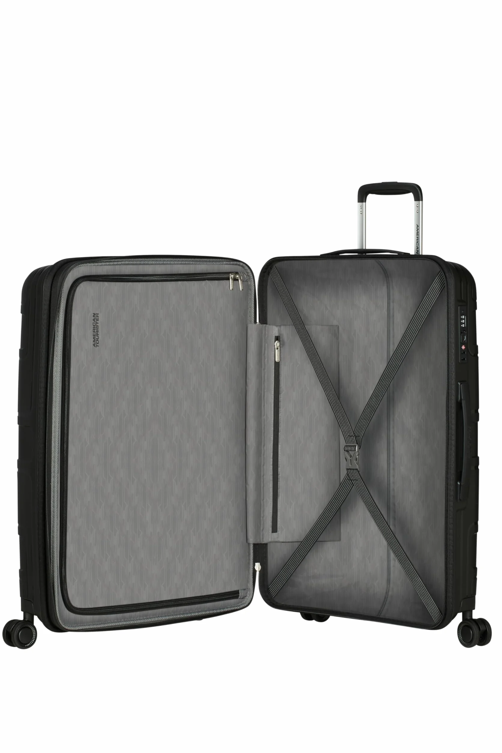 American Tourister Skymax - Set 3 Piezas de Maleta, Negro (bajo Negro)