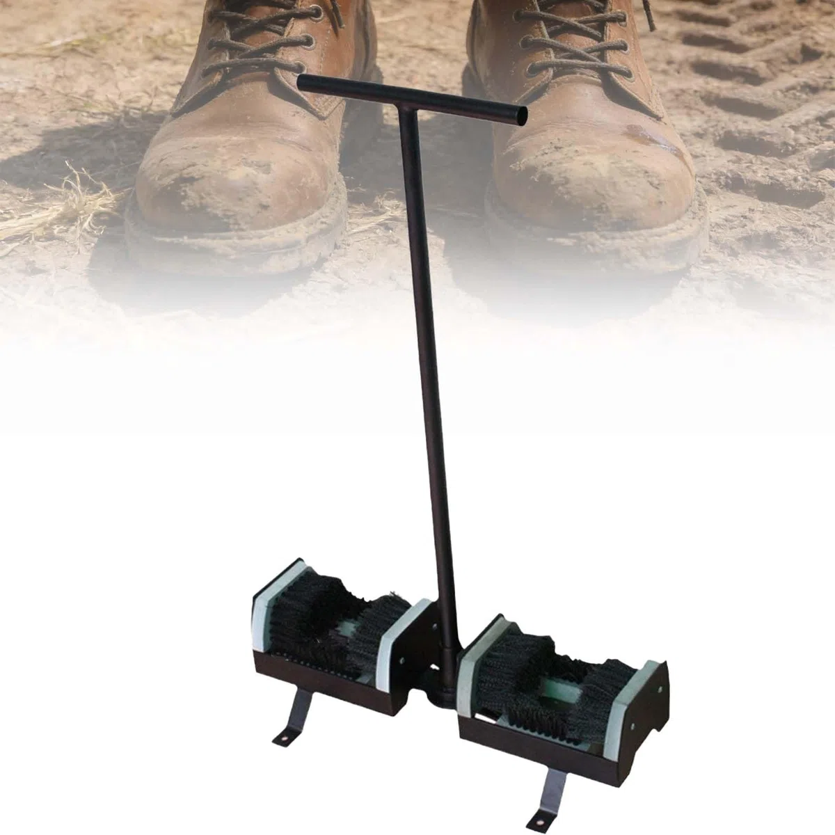 Cepillo de fregado para zapatos al aire libre, botas, tacos y uso agrícola, removedor de suciedad resistente