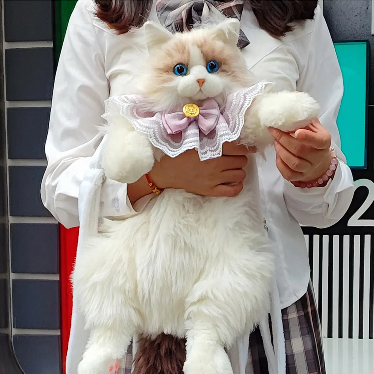 Mochila Con Forma De Gato Bolso de Peluche Amplio | Mochila Suave Con Forma De Gato Para Los Desplazamientos Diarios La Escuela El Colegio Trabajo Viajes Compras Senderismo