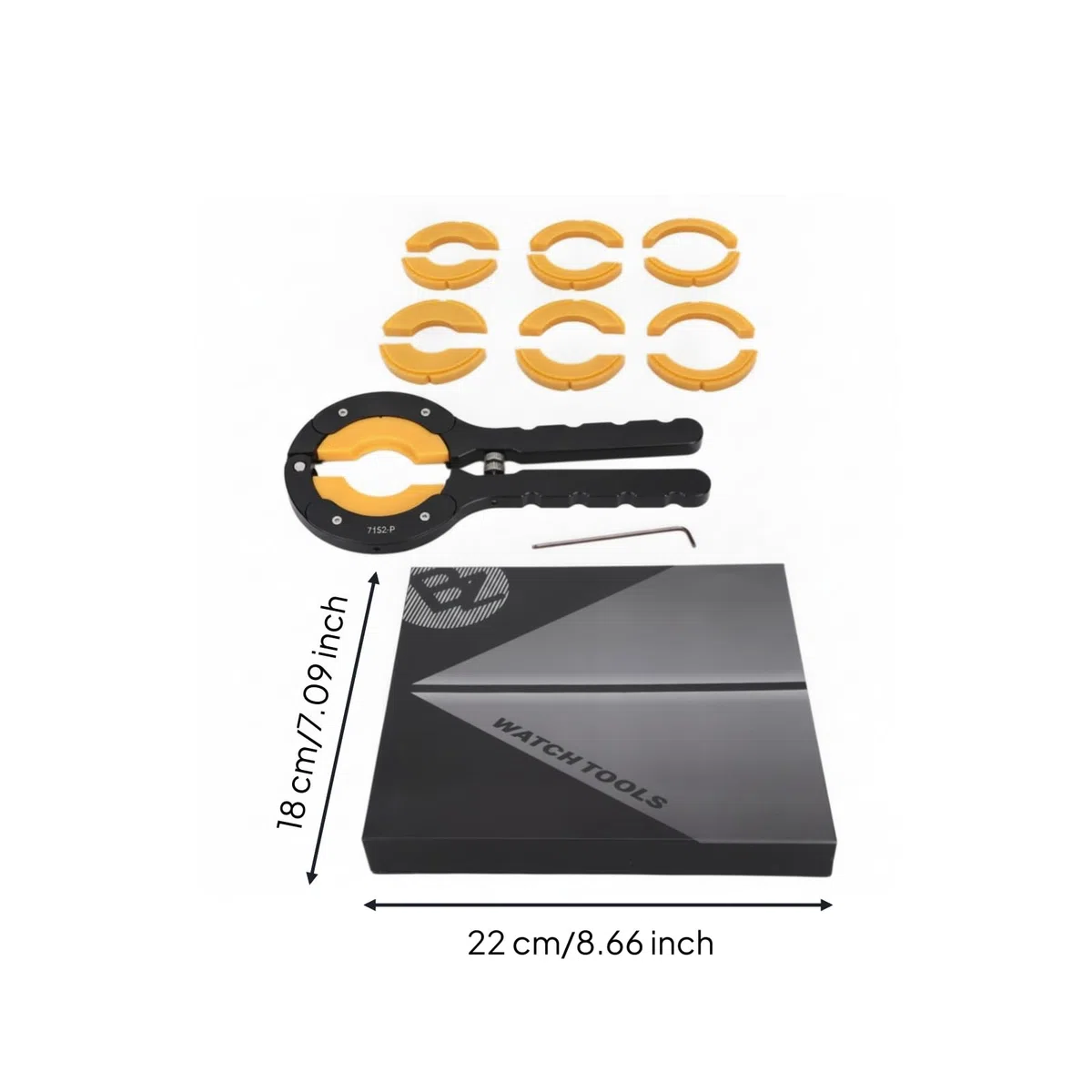 Baoblaze Dispositivo de Reparación de Relojes Herramienta Abridor Extractor Removedor de Bisel con Cabezal Ajustable Inserciones Intercambiables y Tornillo