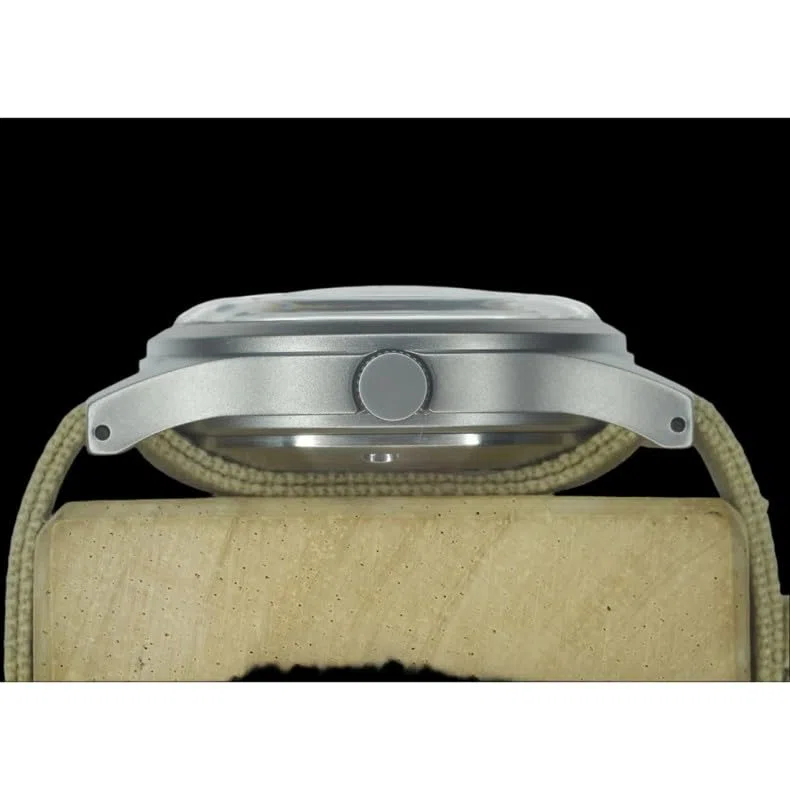 MWC 1940s/50s Dirty Dozen Automático Acero Negro Tela Militar Reloj Hombre