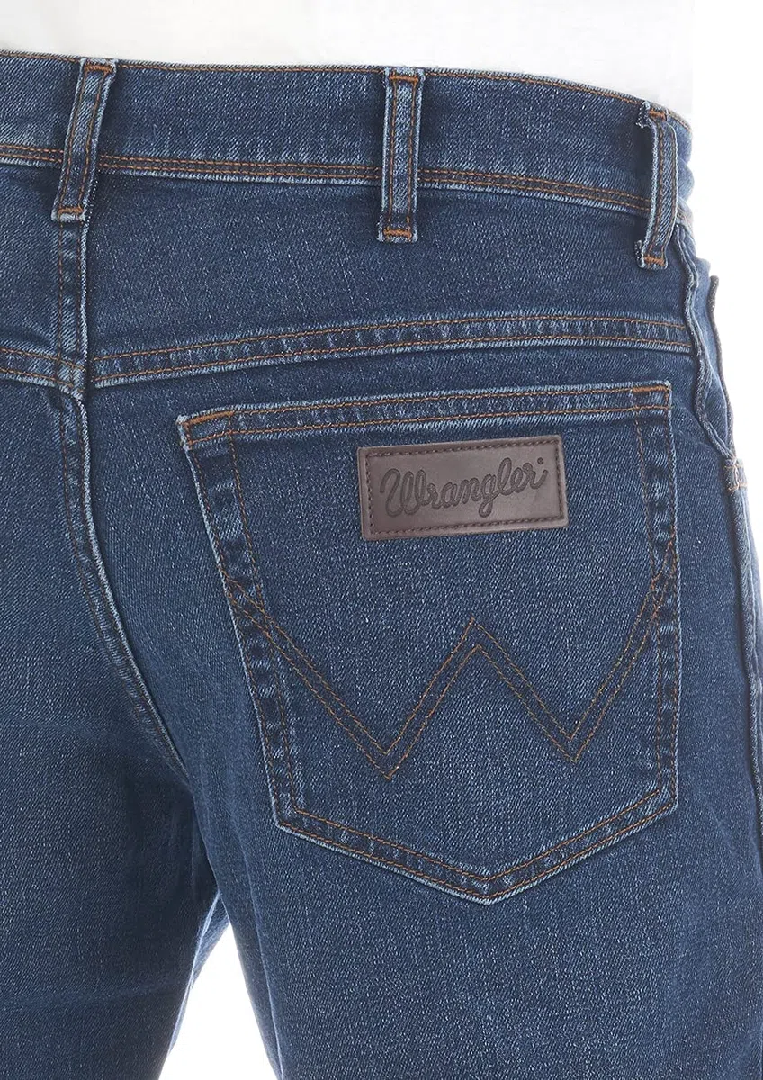 Wrangler Texas - Vaqueros elásticos para hombre de corte regular Authentic Straight