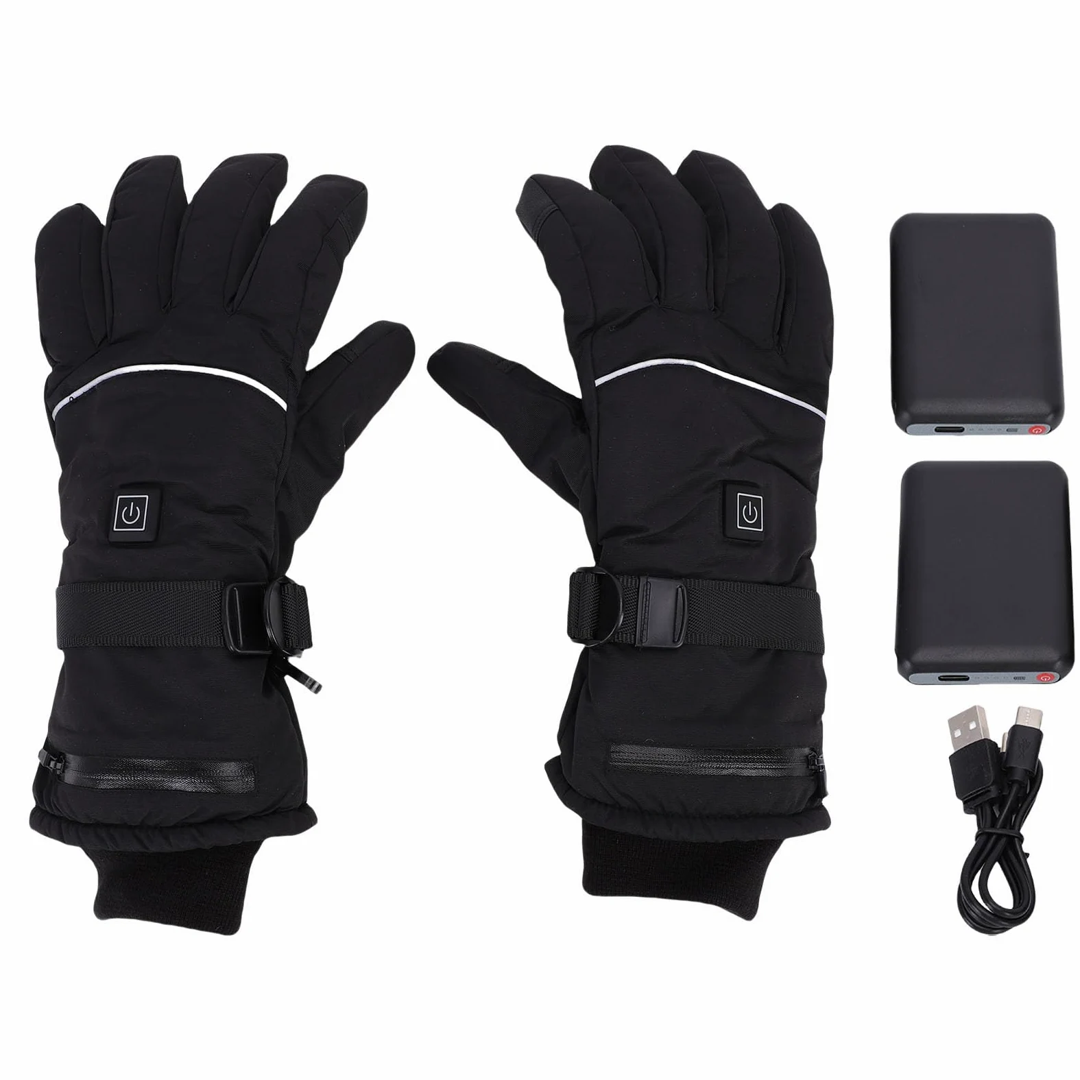 Térmicos para Hombres Mujeres Térmicos Eléctricos Calentadores de Manos Recargables para Esquí de Invierno 2 Unidades