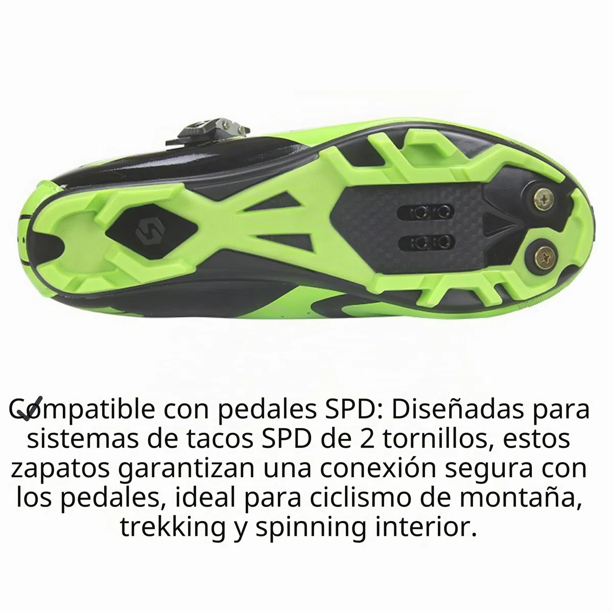 Zapatillas de Ciclismo MTB para Hombre/Mujer, Zapatillas para Bicicleta de montaña, Transpirables, Antideslizantes, compatibles con Sistema SPD - V03 40 EU