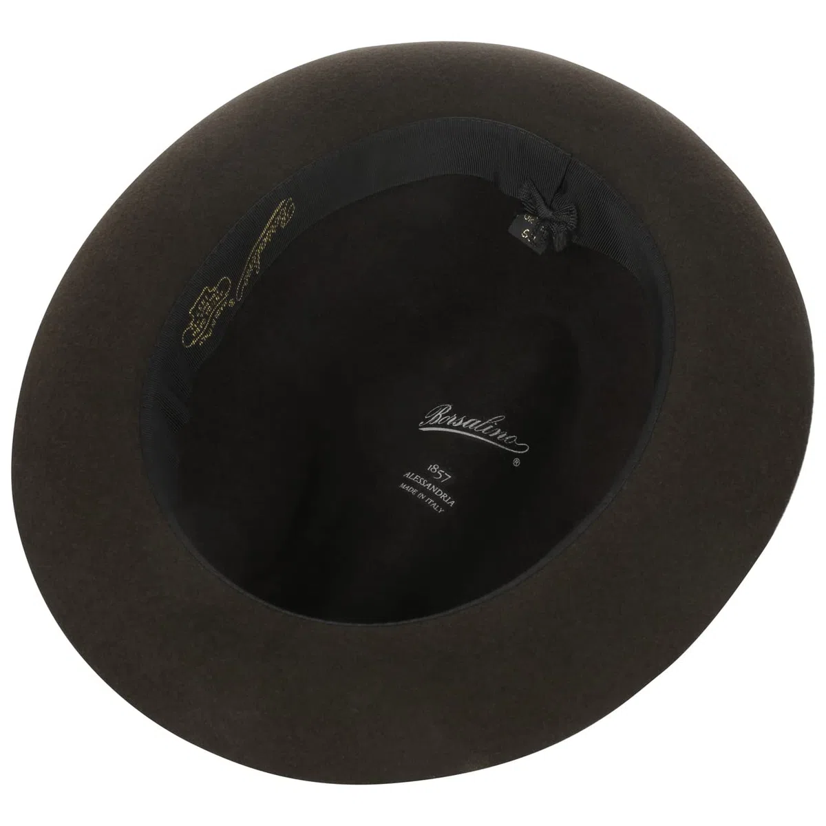 Borsalino Sombrero Fieltro Pelo Georgio Mujer/Hombre - Made in Italy Film Fedora de Hombre con Banda Grosgrain Otoño Primavera Invierno Verano Verano/Invierno