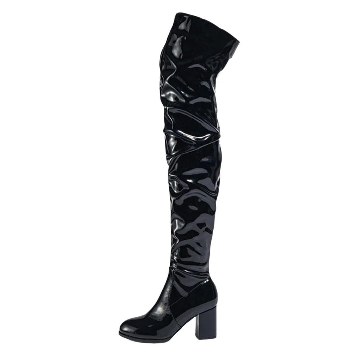 Botas de Invierno Mujer Botas de Cuero Moda con Punta Redonda para Mujer para la Temporada otoño e Invierno, versátiles hasta la Rodilla a Moda