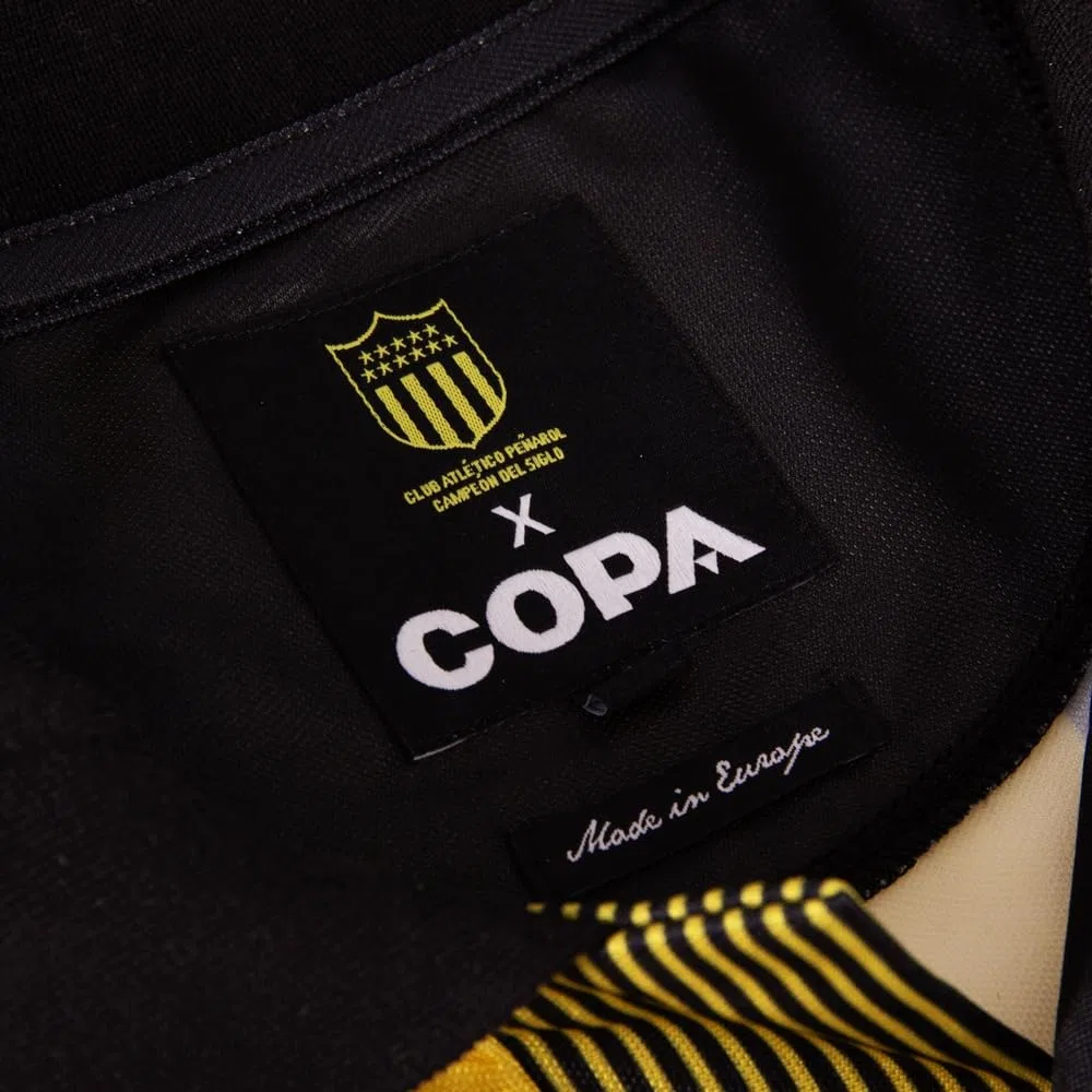 Copa - Camiseta de Fútbol - Hombre - CA Penarol 1997 - Retro - Manga Corta - Amarillo - 100% poliéster
