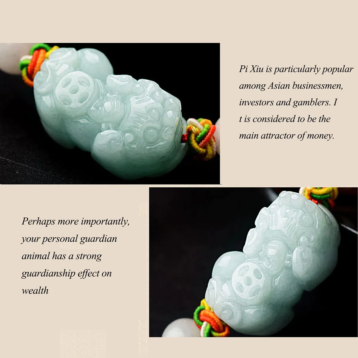ZXQUEGF Pulsera Feng Shui, Pulsera Feng Shui, Pulsera de Jade para Mujeres y Hombres, Pulsera de la Suerte, Pulsera China de Piedras Preciosas de Jade, Pulsera de Hilo Rojo, Amuleto, Rojo, ágata roja