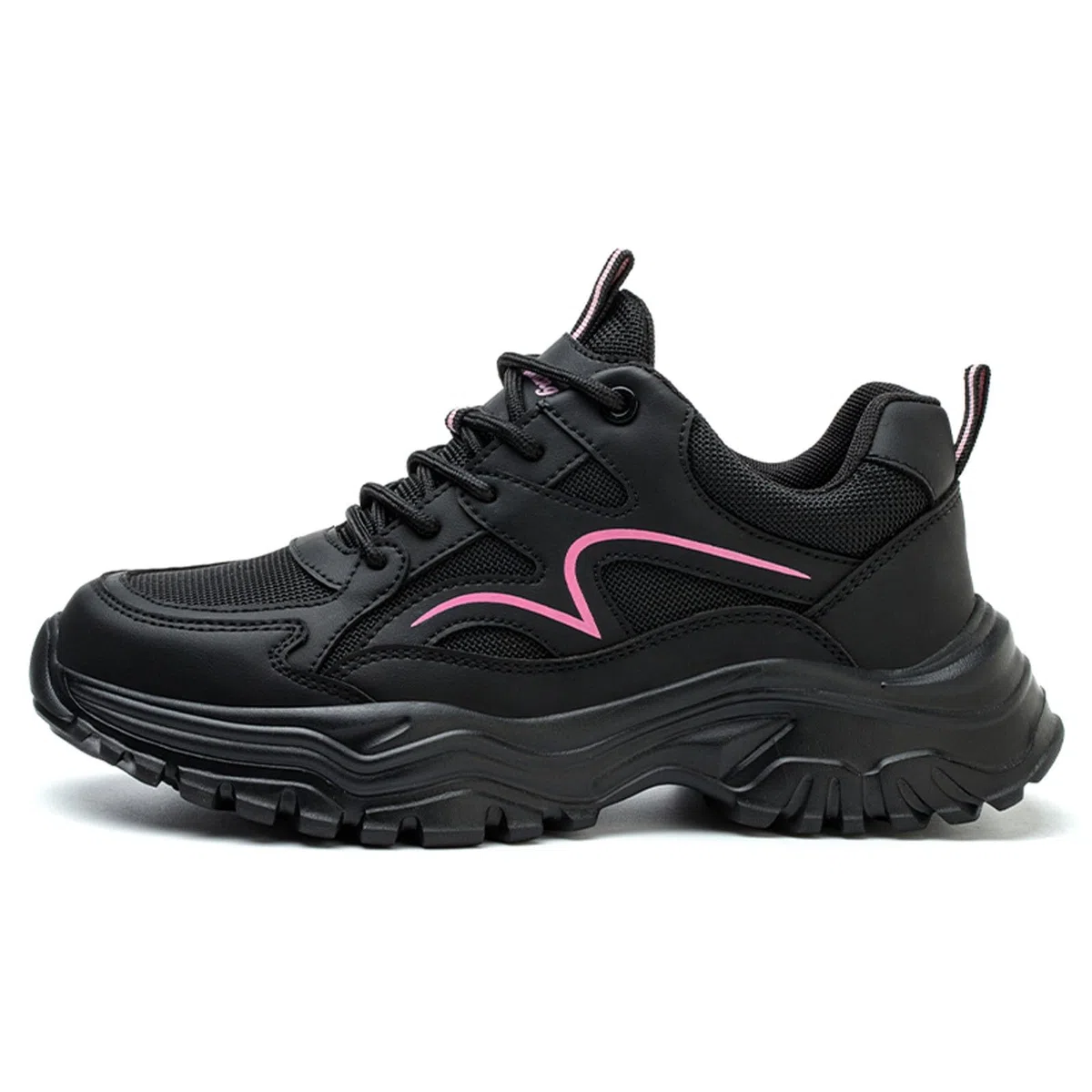 Zapatillas Deportivas Mujer Running, Zapatillas Casual Mujer Deportivos, Botas Trabajo ProteccióN Laboral con Suela Gruesa Terciopelo con Cordones Malla Moda Zapatos Barefoot Shoes Shoes Deportivos