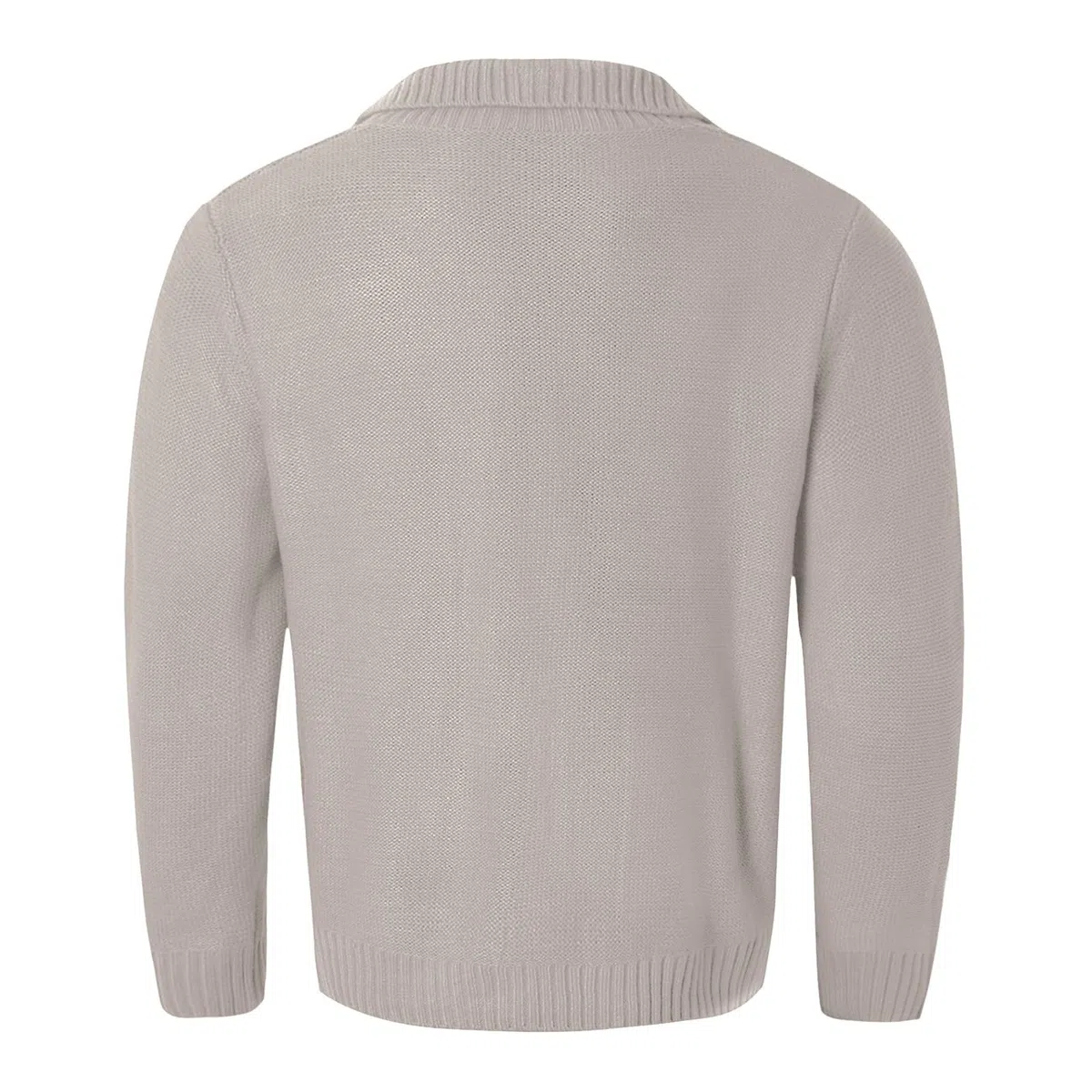 Cardigan Punto Hombre, Botones para Chaqueta Hombre con Cuello Chal Suéter Cuello V Punto Manga Larga Solapa Cuello Abrigo De Punto con Bolsillos para La Moda Diaria Y Comodidad