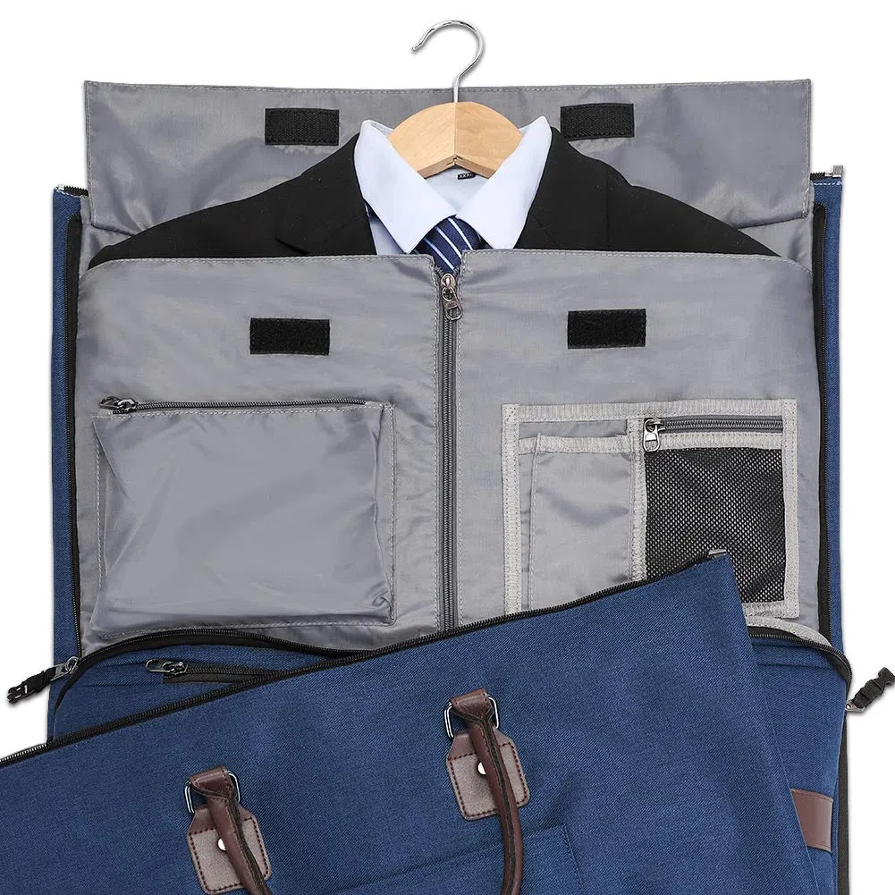 Modoker - Bolsa de Ropa Convertible con Correa para el Hombro, Bolsa de Lona para Hombre y Mujer, 2 en 1 para Colgar en Maleta, Bolsa de Viaje