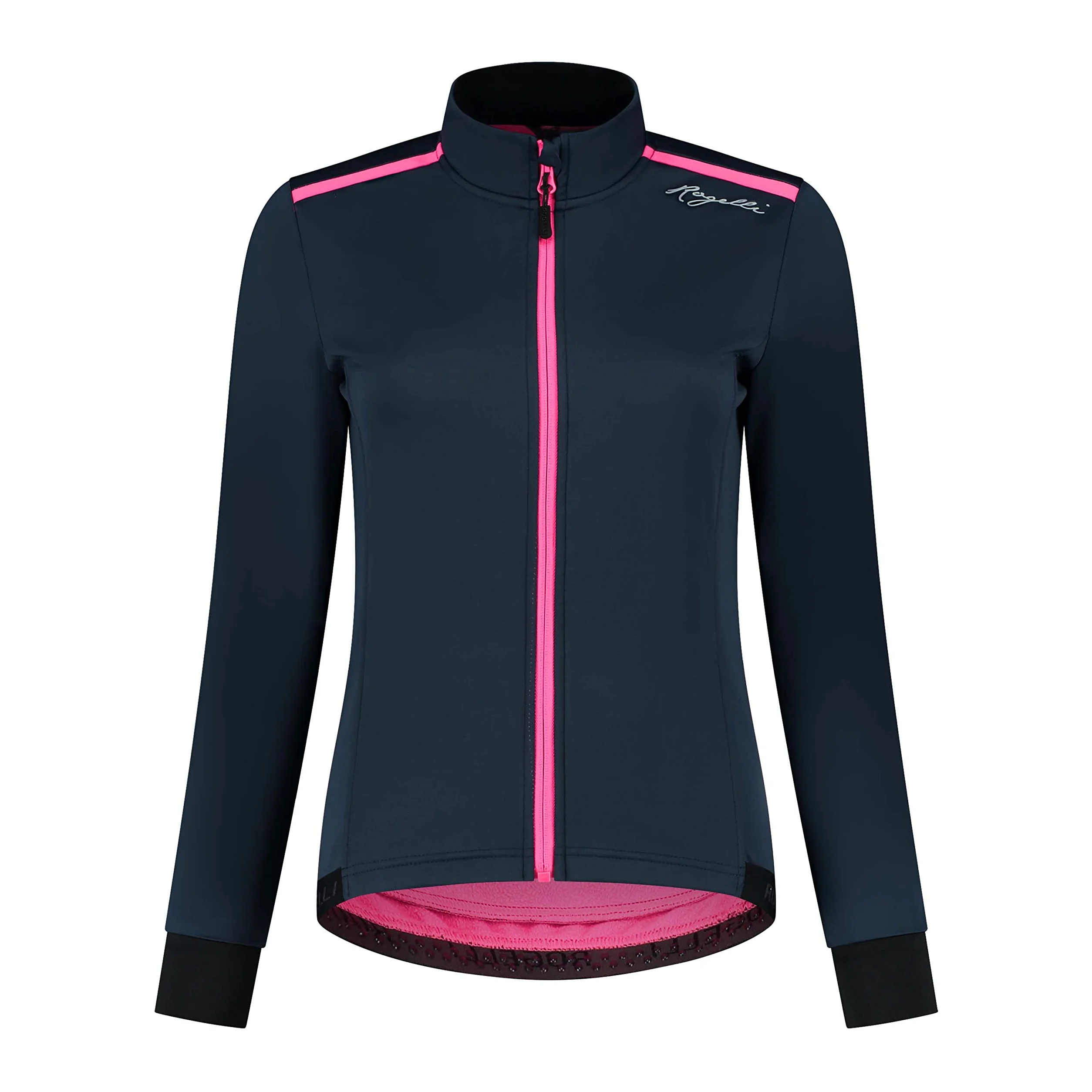 Rogelli Pesara Chaqueta de ciclismo de invierno Mujeres, Azul/Rosa