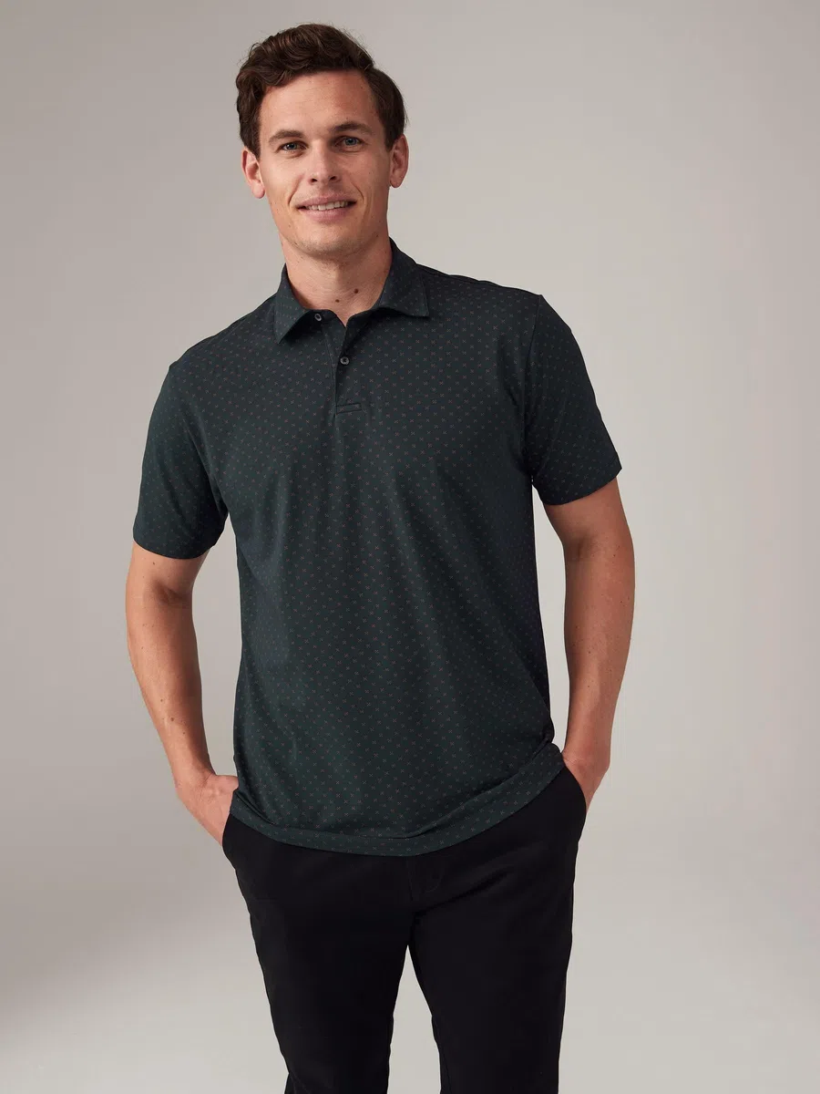 NEXT Hombres Pack de 3 Polos de Punto de Manga Corta con Estampado