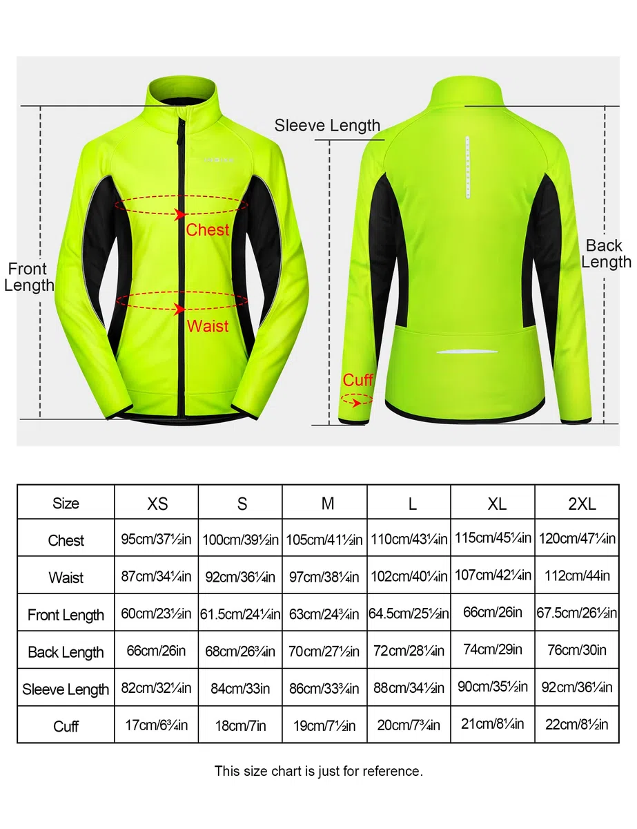 INBIKE Chaqueta Mujer Invierno para Correr y Ciclismo Softshell Impermeable Térmico Polar MTB (WJ802)