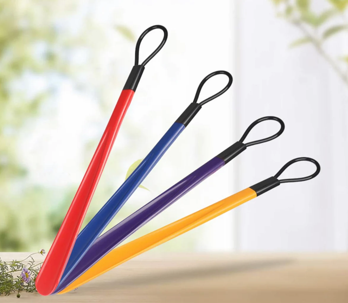 Calzador, Calzador de PVC con Mango Largo(Blue 30cm)