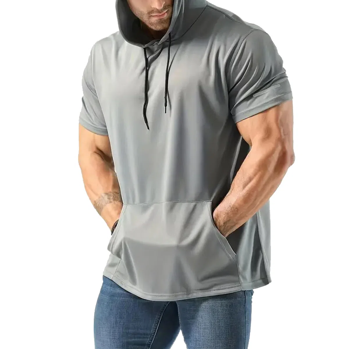 frueo Paquete de 1/3 camisetas de entrenamiento para hombre, secado rápido, absorben la humedad, manga corta, camisetas atléticas de malla