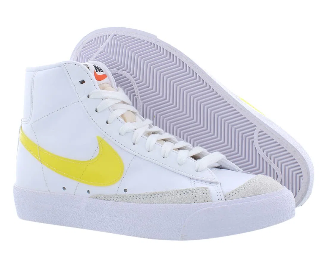 Nike W Blazer Mid '77 EWT para mujer, Blanco Amarillo Opti, 6