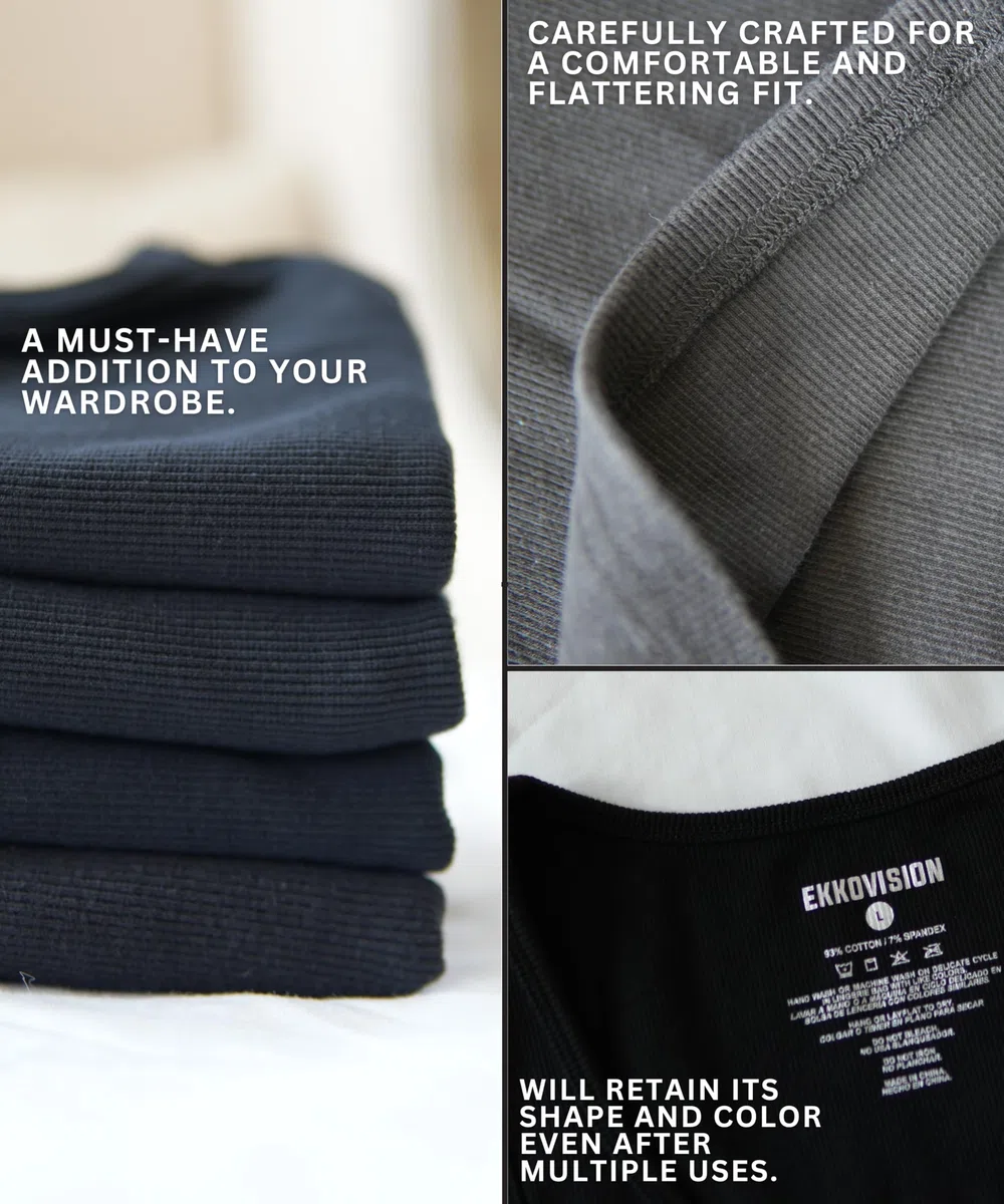 Ekkovision Beaters - Camiseta sin mangas para hombre, mezcla de algodón y elastano, tela acanalada cómoda y duradera, elige una talla más grande