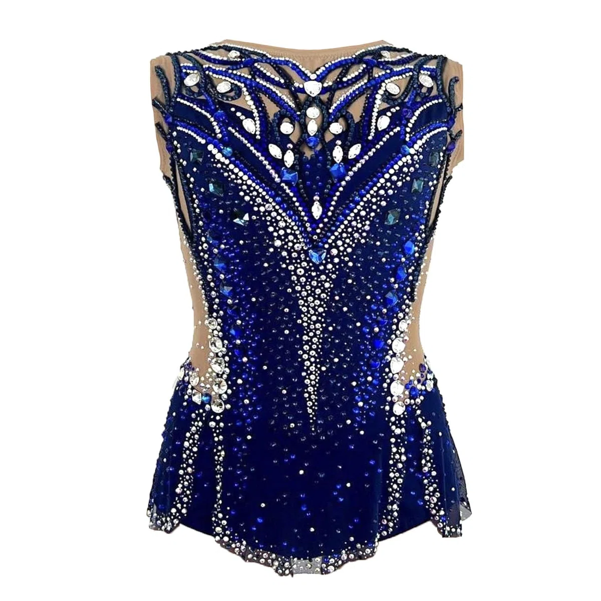 Maillot de gimnasia rítmica for niña, maillot de tirantes de alta elasticidad for competición.