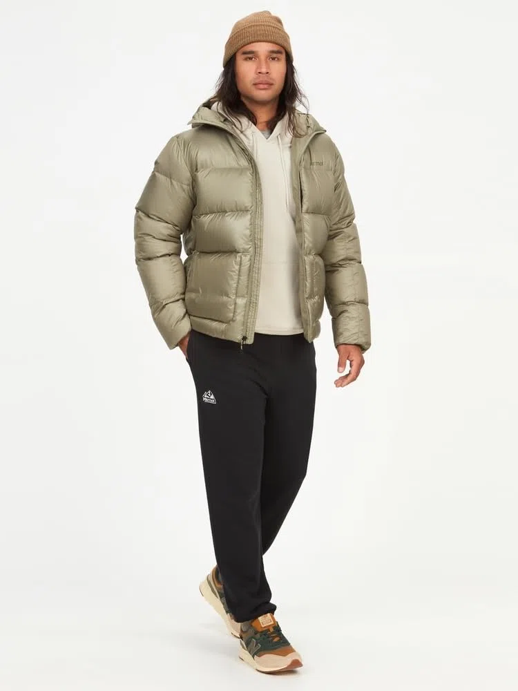 Marmot Guides Down Hoody Lightweight down jacket, warm winter puffy, water-repellent quilted coat, windproof functional jacket, packable outdoor jacket with hood Hombre (Pack de 1)