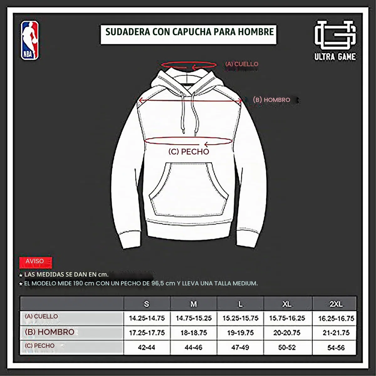 Ultra Game Sudadera con capucha oficial de la NBA para hombre, supersuave, de Midtown