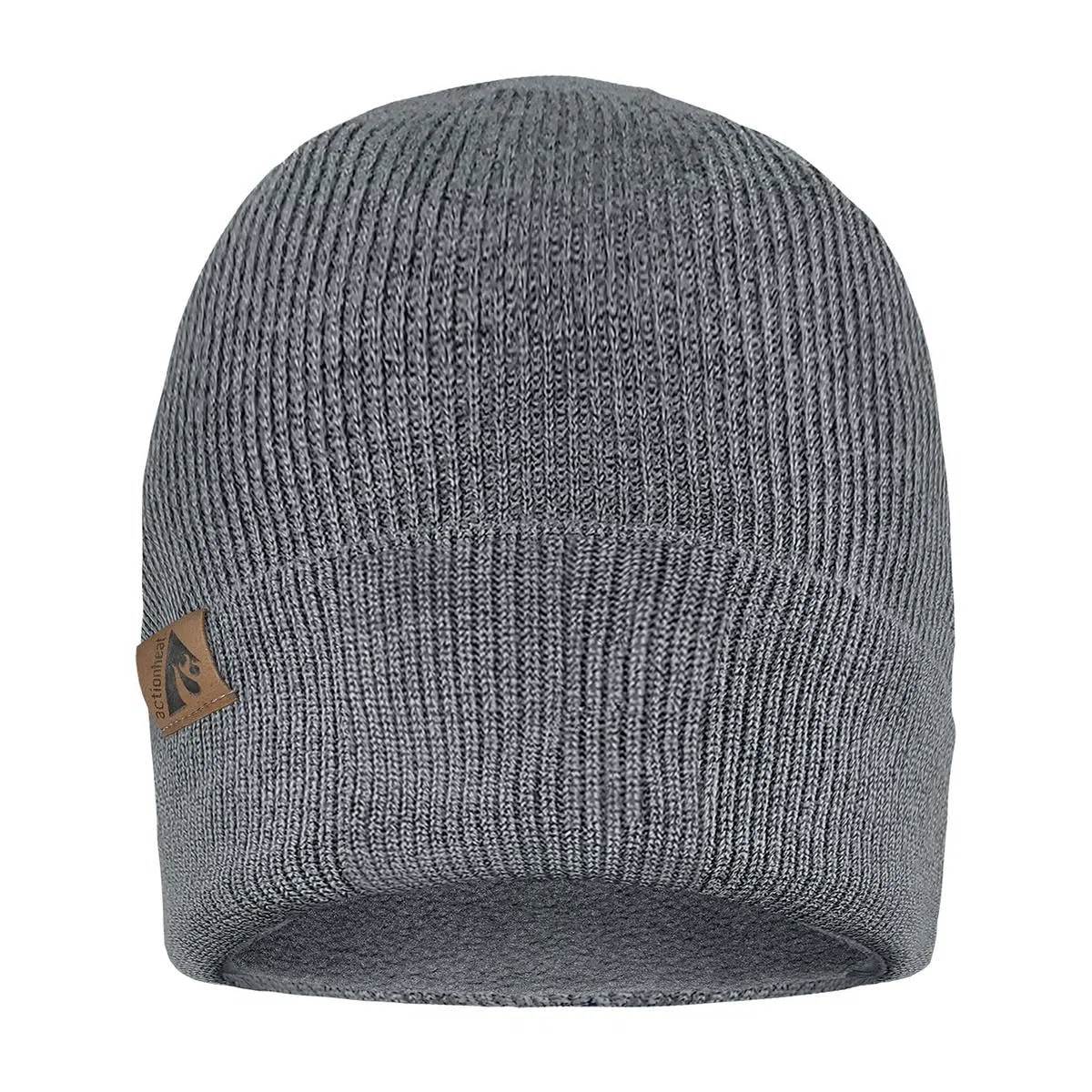 ActionHeat Gorro de punto calentado con batería de 5 V - Gorra recargable para invierno - Calor ajustable 4 horas de calor, Gris, talla única