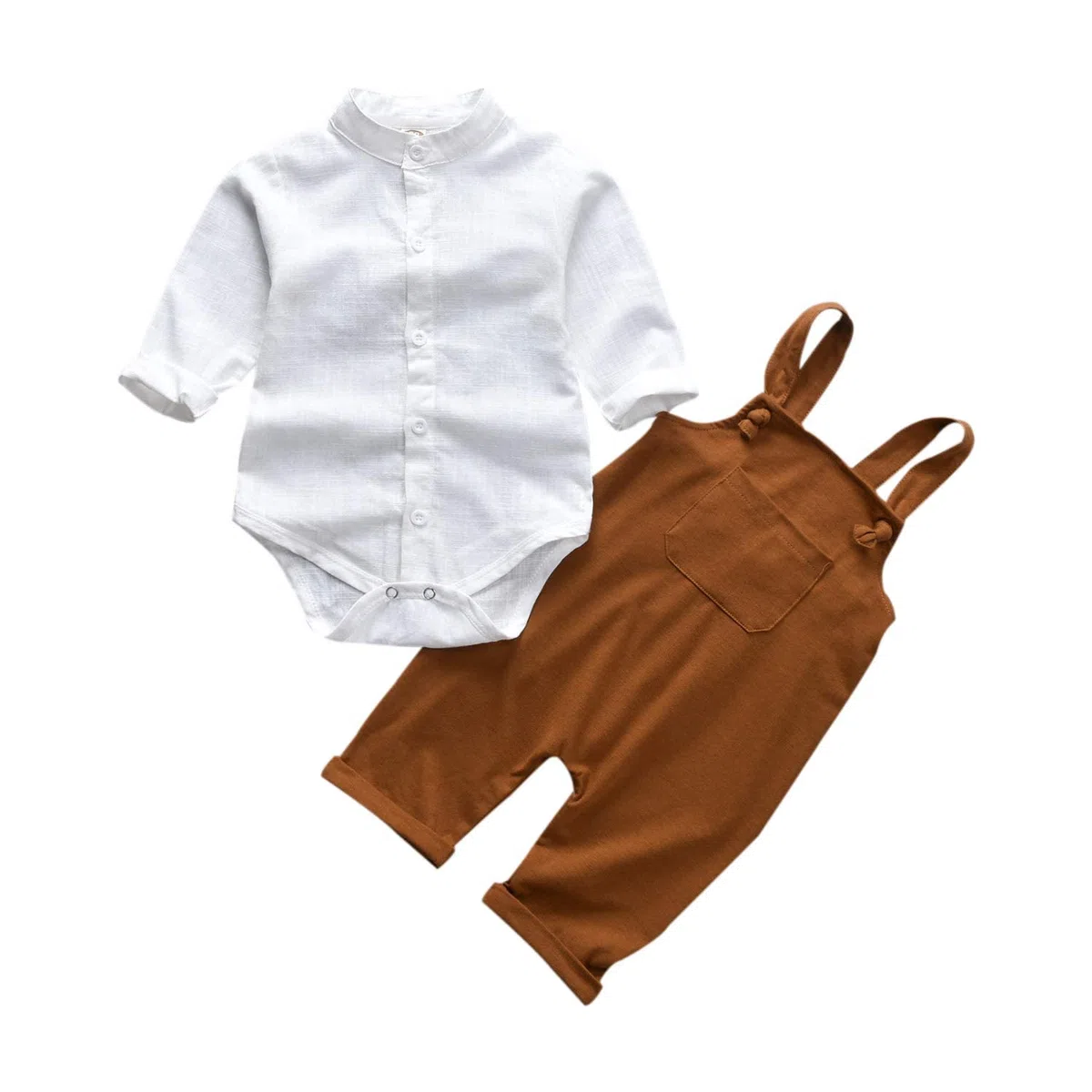 Unutiylo Ropa para bebés y niños para caballeros, monos para niños pequeños, pantalones y mameluco de tirantes para bebés